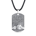 Mens Pendant Necklace 925 Sterling Silver Father'S Love to Son Pendant Necklaces Birthday Xmas Gift Jewelry for Man Dad
