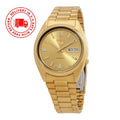 Seiko 5 Automatic Gold Dial Band SNXS80K1 Stainless Steel Men'S Watch Case 37 Mm